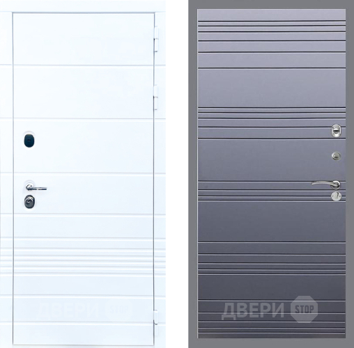 Дверь Стоп ТРЕНДО Лайн Силк титан в Шатуре