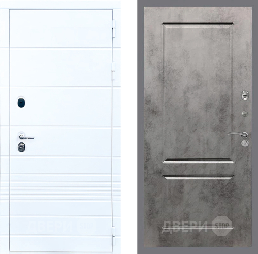 Входная металлическая Дверь Стоп ТРЕНДО ФЛ-117 Бетон темный в Шатуре