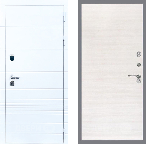 Входная металлическая Дверь Стоп ТРЕНДО Гладкая Акация светлая в Шатуре