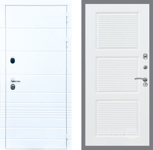 Дверь Стоп ТРЕНДО ФЛ-1 Силк Сноу в Шатуре