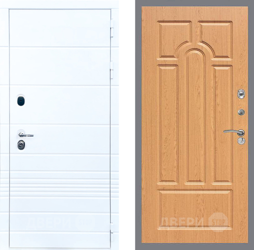 Входная металлическая Дверь Стоп ТРЕНДО ФЛ-58 Дуб в Шатуре