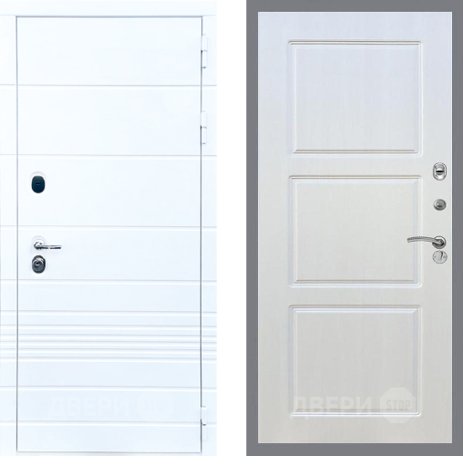 Входная металлическая Дверь Стоп ТРЕНДО ФЛ-3 Лиственница беж в Шатуре