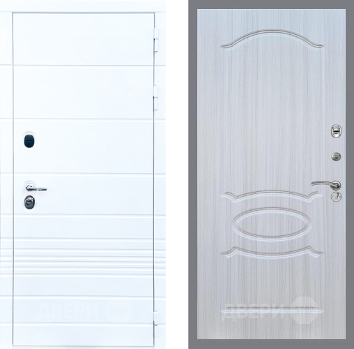 Входная металлическая Дверь Стоп ТРЕНДО ФЛ-128 Сандал белый в Шатуре