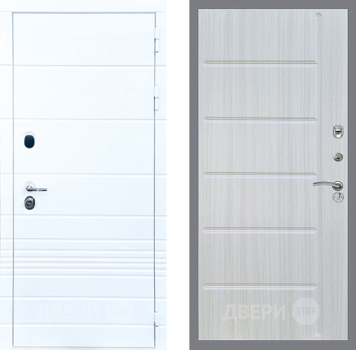 Входная металлическая Дверь Стоп ТРЕНДО ФЛ-102 Сандал белый в Шатуре