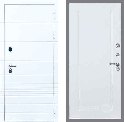 Входная металлическая Дверь Стоп ТРЕНДО ФЛ-68 Силк Сноу в Шатуре