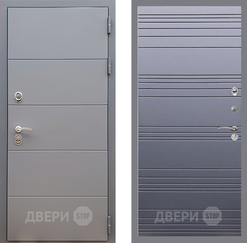 Дверь Стоп АРТ ГРАФИТ Лайн Силк титан в Шатуре