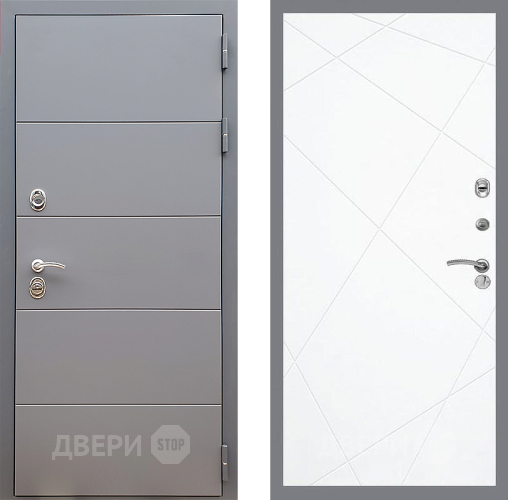 Дверь Стоп АРТ ГРАФИТ ФЛ-291 Силк Сноу в Шатуре