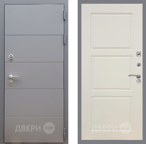 Входная металлическая Дверь Стоп АРТ ГРАФИТ ФЛ-3 Шампань в Шатуре