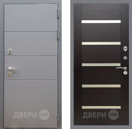 Дверь Стоп АРТ ГРАФИТ СБ-14 венге поперечный в Шатуре