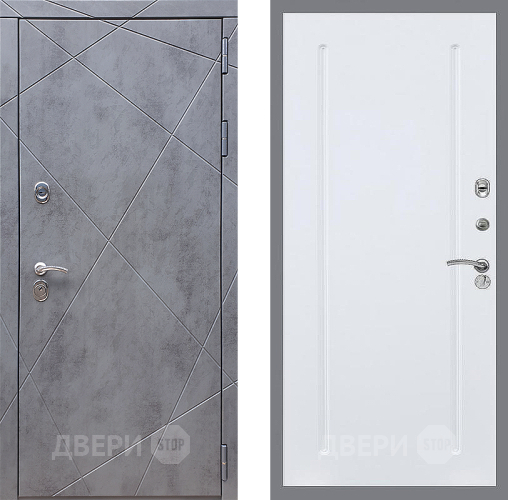 Дверь Стоп Лучи ФЛ-68 Силк Сноу в Шатуре