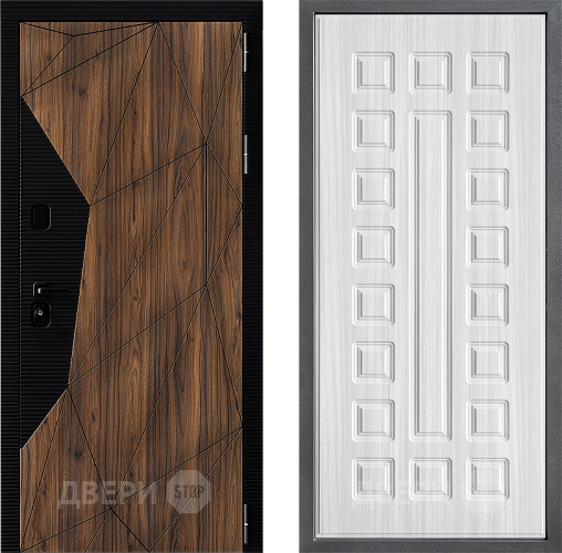 Входная металлическая Дверь Дверной континент ДК-11 ФЛ-183 Сандал белый в Шатуре