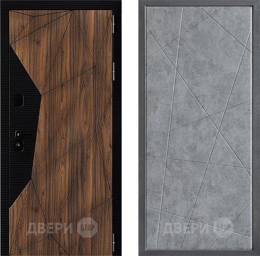 Входная металлическая Дверь Дверной континент ДК-11 ФЛ-655 Бетон серый в Шатуре