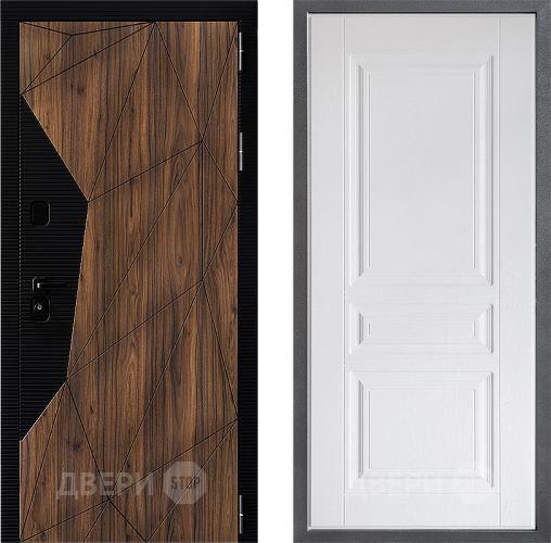 Входная металлическая Дверь Дверной континент ДК-11 ФЛ-243 Альберо Браш серебро в Шатуре