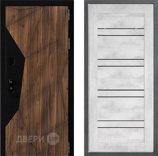 Входная металлическая Дверь Дверной континент ДК-11 ФЛ-49 Бетон снежный в Шатуре