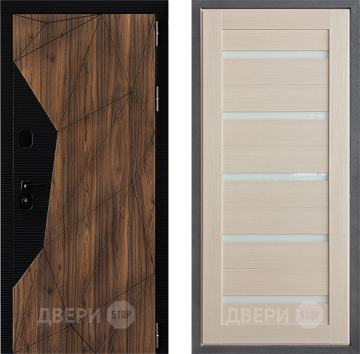 Входная металлическая Дверь Дверной континент ДК-11 ФЛ-47 Лиственница белая в Шатуре