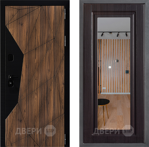 Дверь Дверной континент ДК-11 ФЛЗ Зеркало Венге в Шатуре