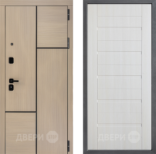 Входная металлическая Дверь Дверной континент ДК-14 ФЛ-70 Лиственница белая в Шатуре