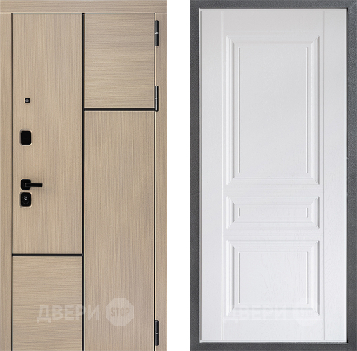 Дверь Дверной континент ДК-14 ФЛ-243 Альберо Браш серебро в Шатуре