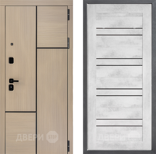 Дверь Дверной континент ДК-14 ФЛ-49 Бетон снежный в Шатуре