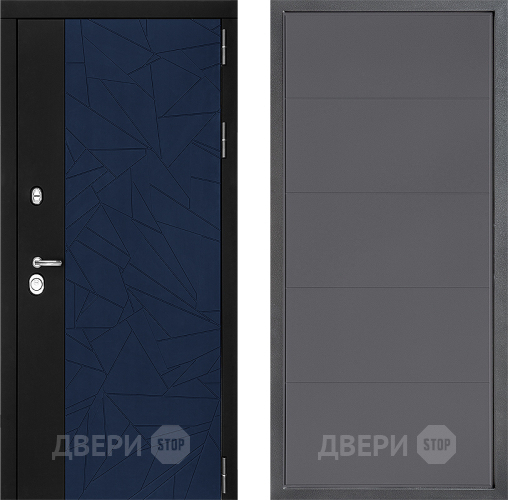 Входная металлическая Дверь Дверной континент ДК-9 ФЛ-649 Графит софт в Шатуре