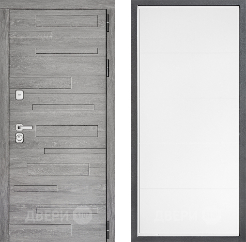 Входная металлическая Дверь Дверной континент ДК-10 ФЛ-649 Белый софт в Шатуре