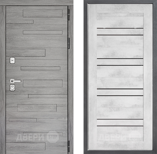 Дверь Дверной континент ДК-10 ФЛ-49 Бетон снежный в Шатуре