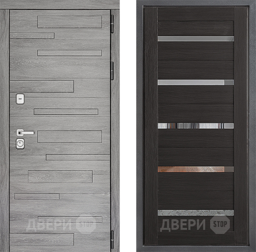 Входная металлическая Дверь Дверной континент ДК-10 ФЛ-47 Венге в Шатуре