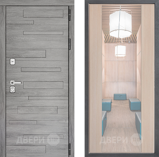 Дверь Дверной континент ДК-10 ФЛЗ-1 Зеркало Капучино в Шатуре