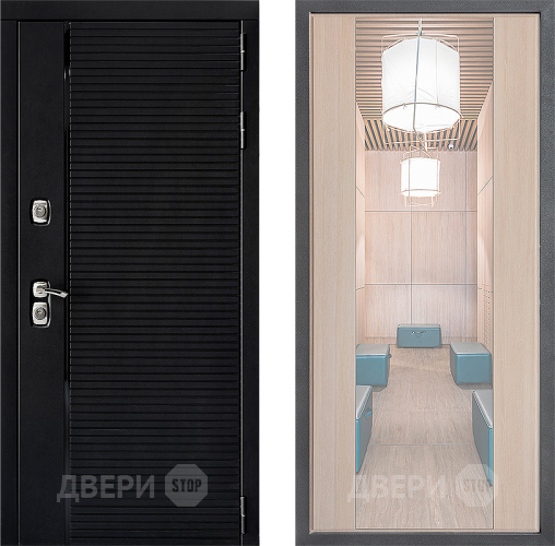 Дверь Дверной континент ДК-1 ФЛЗ-1 Зеркало Капучино в Шатуре