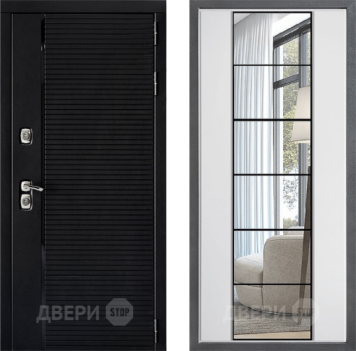 Дверь Дверной континент ДК-1 ФЛЗ-2 Зеркало Белый софт в Шатуре