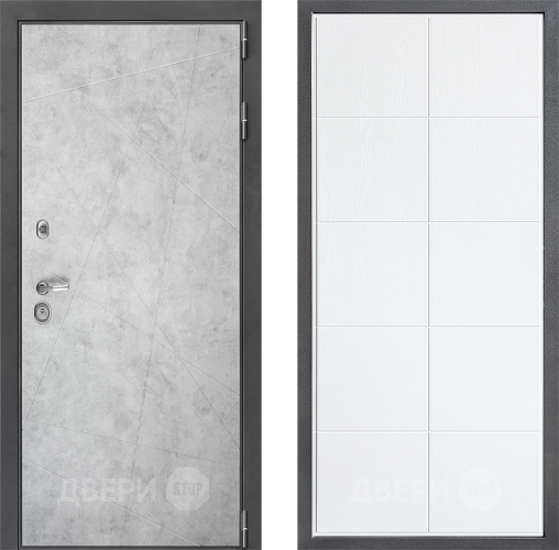 Входная металлическая Дверь Дверной континент ДК-3/743 ФЛ-Кватро Белое дерево в Шатуре