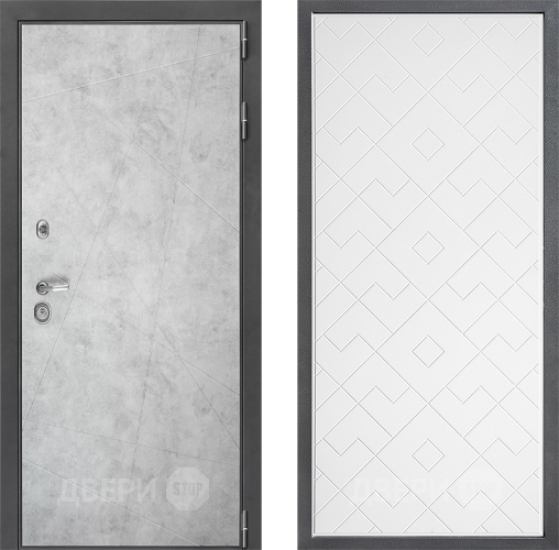 Дверь Дверной континент ДК-3/743 ФЛ-Тиффани Белый софт в Шатуре