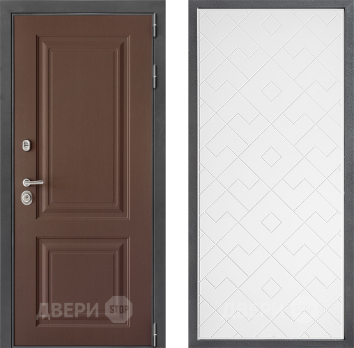 Дверь Дверной континент ДК-3/729 ФЛ-Тиффани Белый софт в Шатуре