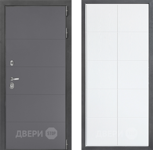 Входная металлическая Дверь Дверной континент ДК-3/649 ФЛ-Кватро Белое дерево в Шатуре