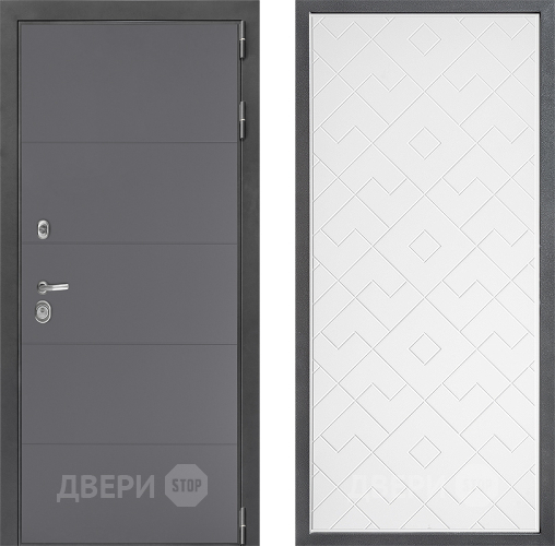 Дверь Дверной континент ДК-3/649 ФЛ-Тиффани Белый софт в Шатуре