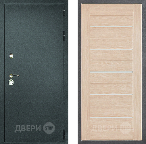 Входная металлическая Дверь Дверной континент Рубикон Серебро Дизайн ФЛ-46 Капучино в Шатуре