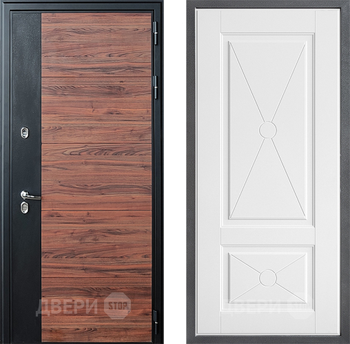 Входная металлическая Дверь Дверной континент ДК-15 Красное Дерево ТЕРМО ФЛ-617 Софт милк в Шатуре