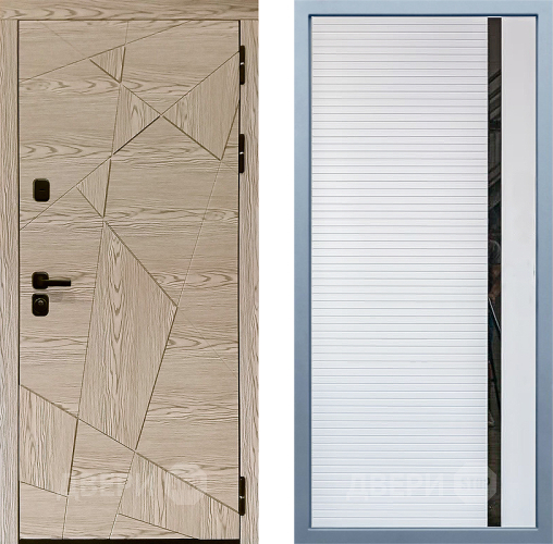 Входная металлическая Дверь Дива МД-97/1 МХ-45 Белый матовый в Шатуре