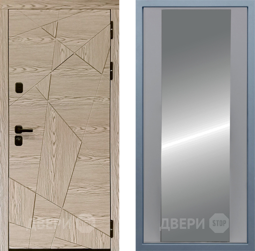 Входная металлическая Дверь Дива МД-97/1 Д-15 Зеркало Силк Маус в Шатуре