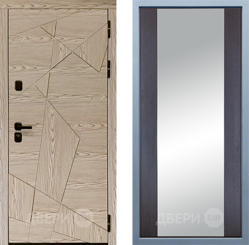 Входная металлическая Дверь Дива МД-97/1 Д-15 Зеркало Венге в Шатуре