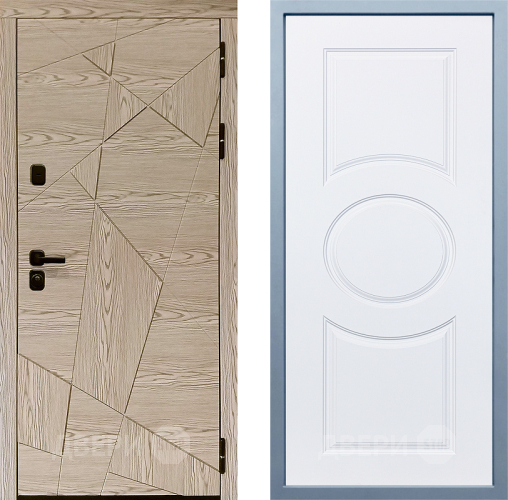 Входная металлическая Дверь Дива МД-97/1 Д-8 Белый в Шатуре