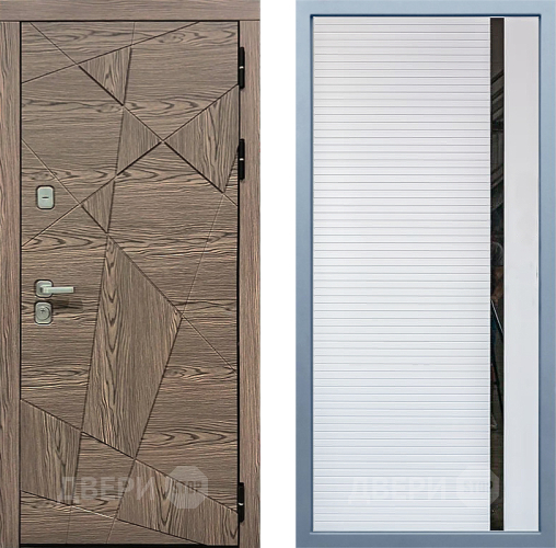 Входная металлическая Дверь Дива МД-97/2 МХ-45 Белый матовый в Шатуре