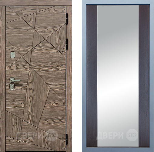 Входная металлическая Дверь Дива МД-97/2 Д-15 Зеркало Венге в Шатуре
