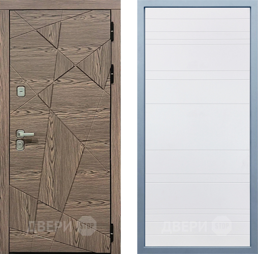 Входная металлическая Дверь Дива МД-97/2 Д-5 Белый в Шатуре