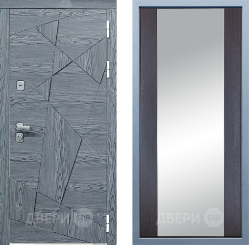 Входная металлическая Дверь Дива МД-97/3 Д-15 Зеркало Венге в Шатуре
