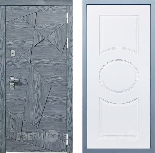 Входная металлическая Дверь Дива МД-97/3 Д-8 Белый в Шатуре