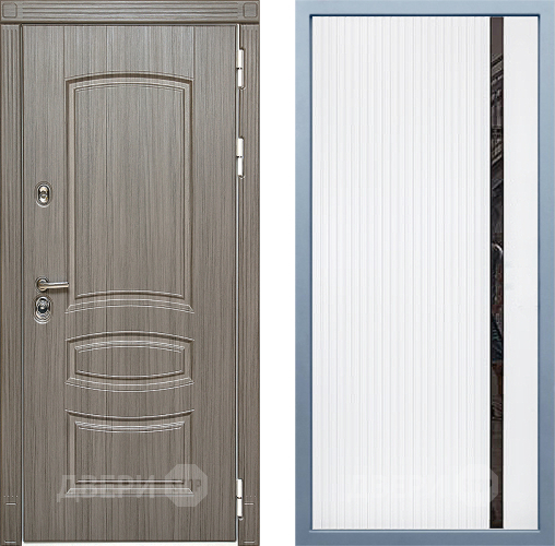 Входная металлическая Дверь Дива МД-42 МХ-46 Белый матовый в Шатуре