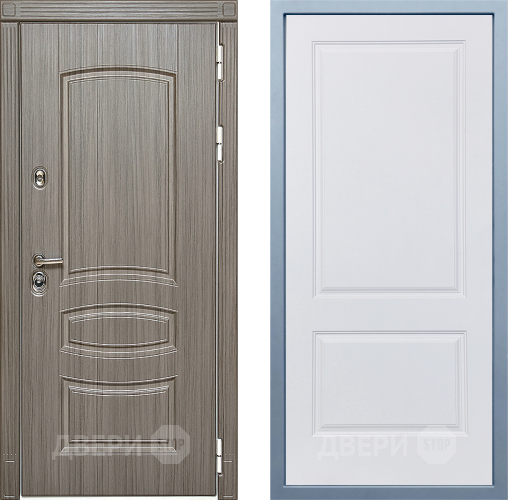 Входная металлическая Дверь Дива МД-42 Д-7 Белый в Шатуре