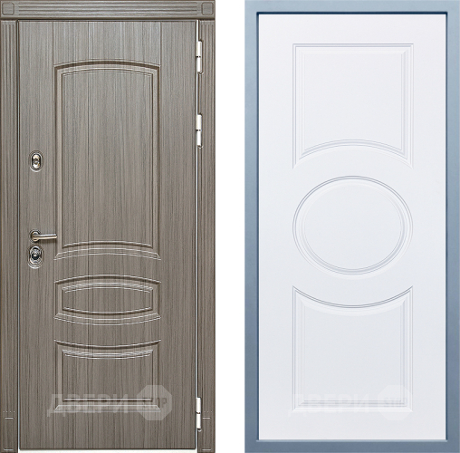 Входная металлическая Дверь Дива МД-42 Д-8 Белый в Шатуре