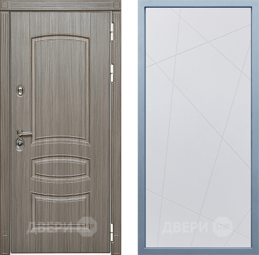 Входная металлическая Дверь Дива МД-42 Д-11 Белый в Шатуре